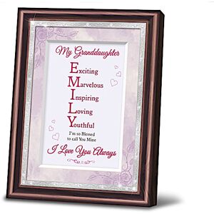 The Bradford Exchange My Granddaughter, You Are One Of A Kind Personalized Poem Frame