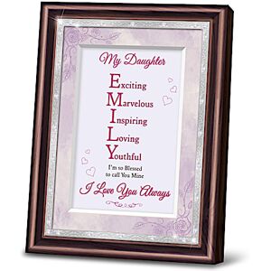 The Bradford Exchange Daughter Framed Poem With Name And Personality Traits
