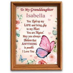 The Bradford Exchange Personalized Light-Up Hidden Message Frame For Granddaughter