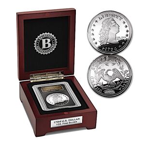 Bradford Authenticated The 1794 Flowing Hair Silver Dollar Proof