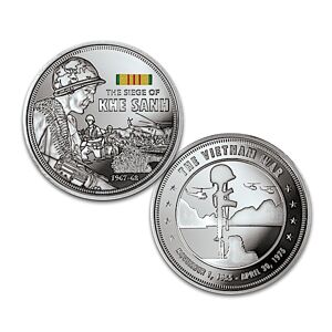 Bradford Authenticated The Vietnam War Battles Commemorative Proof Coin Collection