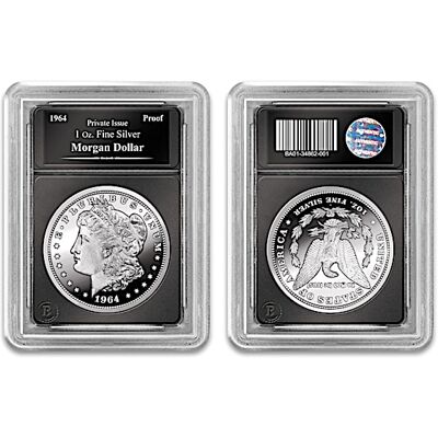 The Bradford Exchange 1964 Morgan Silver Dollar Tribute Proof Coin And Display Box The Bradford Exchange 1964 Morgan Silver Dollar Tribute Proof Coin And Display Box
