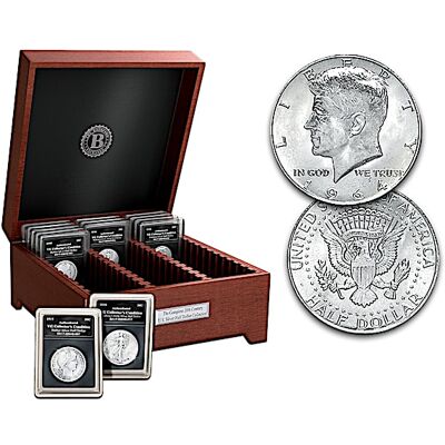 Bradford Authenticated Complete 20th Century U.S. Silver Half Dollar Coin Collection Bradford Authenticated Complete 20th Century U.S. Silver Half Dollar Coin Collection