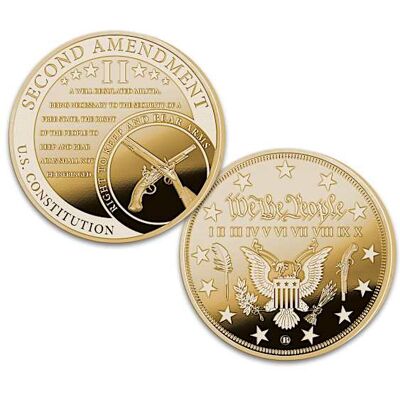 Bradford Authenticated The U.S. Constitution 24K Gold-Plated Proof Coin Collection Bradford Authenticated The U.S. Constitution 24K Gold-Plated Proof Coin Collection
