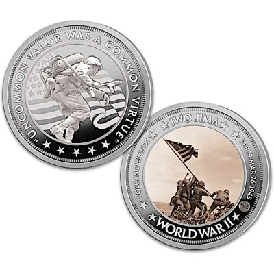 Bradford Authenticated 80th Anniversary of Iwo Jima Proof Coin Collection Bradford Authenticated 80th Anniversary of Iwo Jima Proof Coin Collection