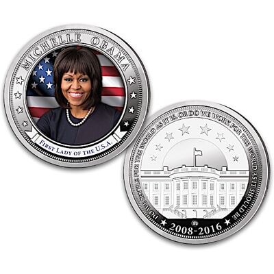 The Bradford Exchange First Lady Michelle Obama Proof Coin Collection And Display The Bradford Exchange First Lady Michelle Obama Proof Coin Collection And Display