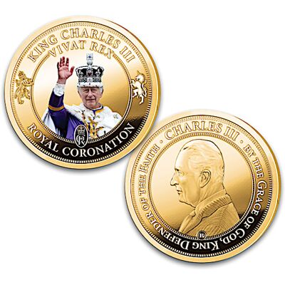 The Bradford Exchange King Charles III Royal Coronation Proof Coins & Display Box The Bradford Exchange King Charles III Royal Coronation Proof Coins & Display Box