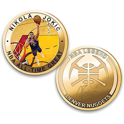 The Bradford Exchange Nikola Jokic All-Time Great Coin Collection And Display The Bradford Exchange Nikola Jokic All-Time Great Coin Collection And Display