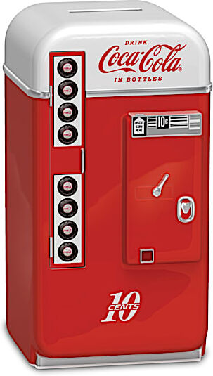 The Hamilton Collection COCA-COLA 1950s-Style Vending Machine Coin Bank