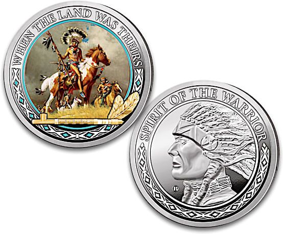 Bradford Authenticated The Spirit Of The Warrior Proof Coins With Display Box