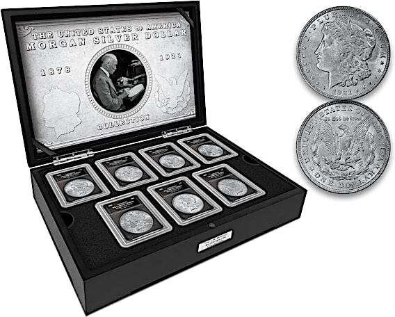 Bradford Authenticated Rare U.S. Morgan Silver Dollar Collection: 1878-1921