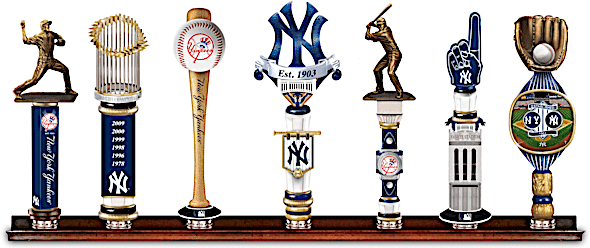 Hawthorne Village Yankees Vintage-Style Beer Tap Handles With Display