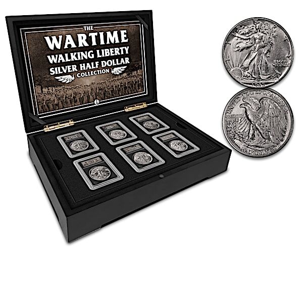 The Bradford Exchange Wartime Walking Liberty Half Dollar Collection And Display