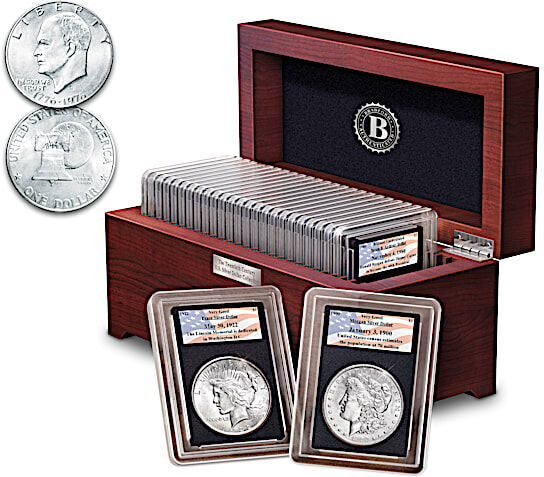 The Bradford Exchange Complete 20th Century U.S. Silver Dollar Coin Collection