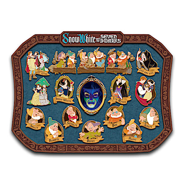 The Bradford Exchange Disney Snow White And The Seven Dwarfs Pins And Wall Display
