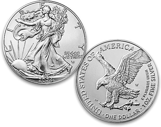 The Bradford Exchange Complete American Eagle Silver Dollar Coin Collection