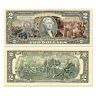 Bradford Authenticated All-New U.S. History Vivid Full-Color $2 Bills Currency Collection