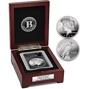 The Bradford Exchange 1964 Peace Dollar 1 Oz. 99.9% Silver Proof Coin