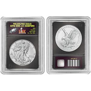 The Bradford Exchange Eagles Super Bowl LIX Champions 2025 Silver Eagle Coin