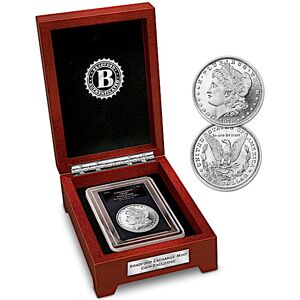 Bradford Authenticated The First-Ever 1878 Eight Tail Feather Error Morgan Silver Dollar Coin