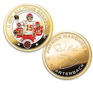 The Bradford Exchange Patrick Mahomes II 24K Gold-Plated NFL Proof Collection