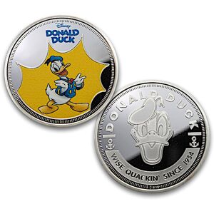 The Bradford Exchange Disney Donald Duck 90th Anniversary Proofs With Display Box