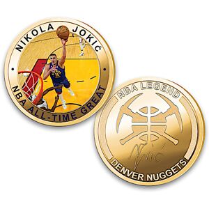 The Bradford Exchange Nikola Jokic All-Time Great Coin Collection And Display