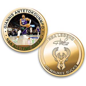 The Bradford Exchange Giannis Antetokounmpo Legacy Coin Collection And Display Box