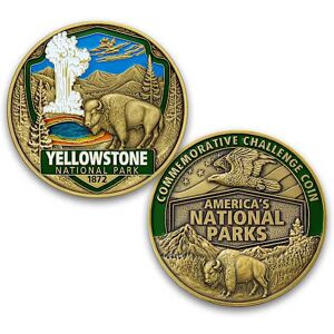 The Bradford Exchange U.S. National Parks Challenge Coins With Display Case