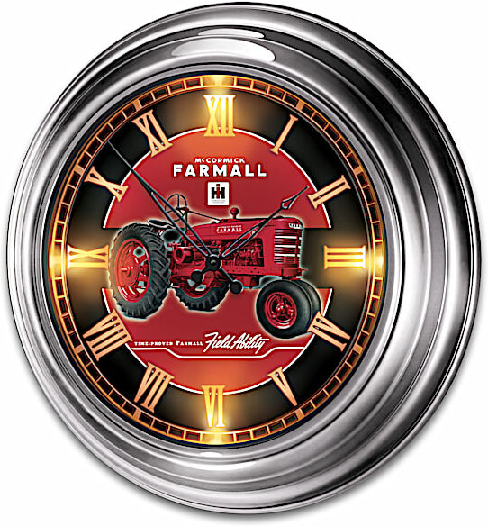 The Bradford Exchange Farmall Illuminated Indoor/Outdoor Atomic Wall Clock