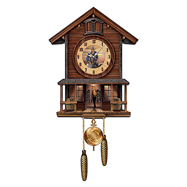 The Bradford Exchange John Wayne: American Icon Collectible Cuckoo Clock