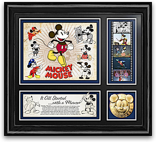 The Bradford Exchange Mickey Mouse Wall Decor With 22K Gold-Plated Medallion