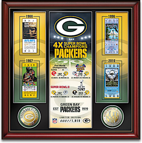 The Bradford Exchange Green Bay Packers NFL Legacy Framed Commemorative