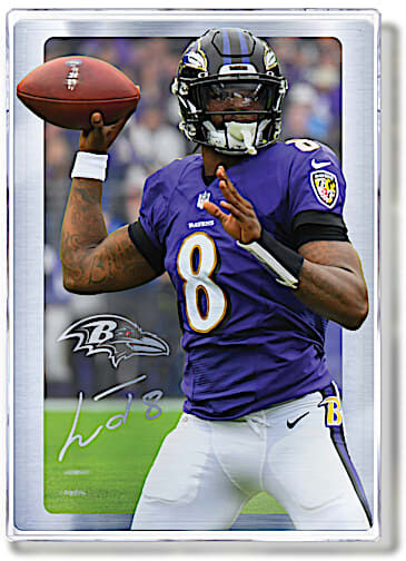 The Bradford Exchange Baltimore Ravens NFL Full-Color Metal Art Print Wall Decor Collection