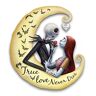 The Bradford Exchange Jack And Sally Glow-In-The-Dark Personalized Wall Decor