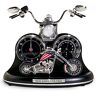 The Bradford Exchange Patriotic Motorcycle Tabletop Thermometer Clock