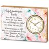 The Bradford Exchange My Granddaughter, My Blessing Personalized Wood Desk Clock