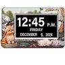 The Bradford Exchange Jrgen Scholz Kitten Art Easy-Read Digital Clock