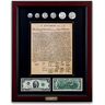 The Bradford Exchange Framed Declaration Of Independence With 1976 Currency