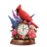 The Hamilton Collection Thomas Kinkade Remembrance Cardinal Table Clock