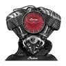 The Hamilton Collection Indian Motorcycle Thunderstroke Clock Plays Engine Sounds
