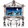 The Bradford Exchange Cynthie Fisher Wolf Art Dreamcatcher Wall Decor: Lights Up and Glows in the Dark