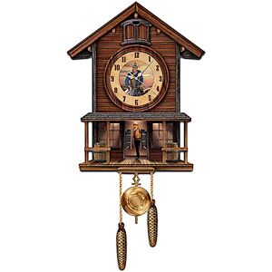 The Bradford Exchange John Wayne: American Icon Collectible Cuckoo Clock