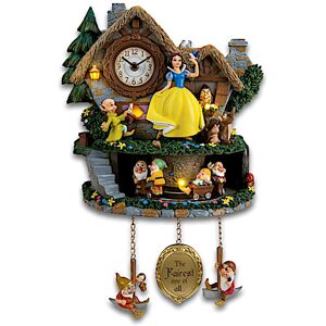 The Bradford Exchange Disney Snow White Hidden Treasure Illuminated Cuckoo Clock