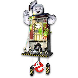 The Bradford Exchange Ghostbusters Wall Clock Lights Up And Plays Sounds Each Hour