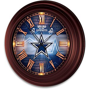 The Bradford Exchange Dallas Cowboys Outdoor Illuminated NFL Atomic Wall Clock