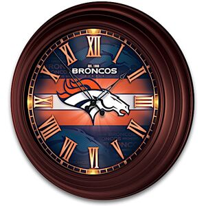 The Bradford Exchange Denver Broncos Illuminated Atomic Wall Clock