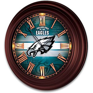 The Bradford Exchange Philadelphia Eagles Illuminated Atomic Wall Clock