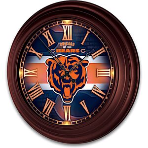 The Bradford Exchange Chicago Bears Illuminated Atomic Wall Clock