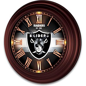 The Bradford Exchange Las Vegas Raiders Outdoor Illuminated NFL Atomic Wall Clock
